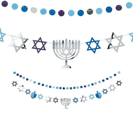 Star of David Hanukkah Garland - 2 Pieces