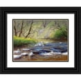 thumbnail image 1 of Chaney, Alan 24x19 Black Ornate Wood Framed with Double Matting Museum Art Print Titled - Evening River, 1 of 4