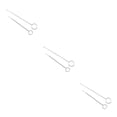 thumbnail image 1 of serony Crochet en Acier Inoxydable Portable Ergonomique Réutilisable Aiguilles à Tricoter Accessoires Long et Court 3Set, 1 of 6