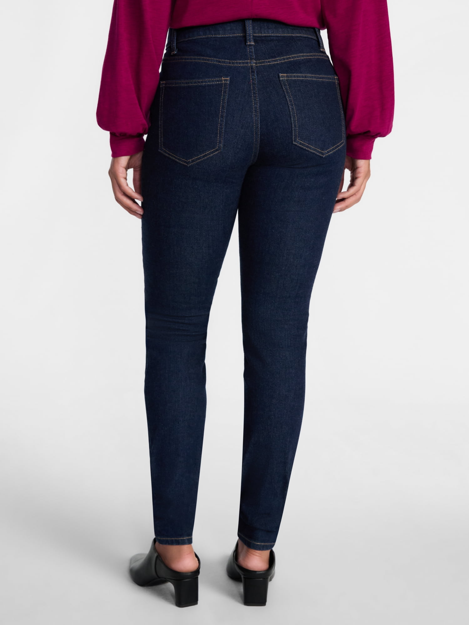 Scenario Women's High Rise Skinny Jeans, 27", 29", 31" Inseams, Sizes 0-20