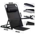 thumbnail image 3 of pitrice Lifting Bed Backrest Folding for Adult Adjustable Angle Back Rest Steel large 7 Gears Armrest Black, 3 of 9