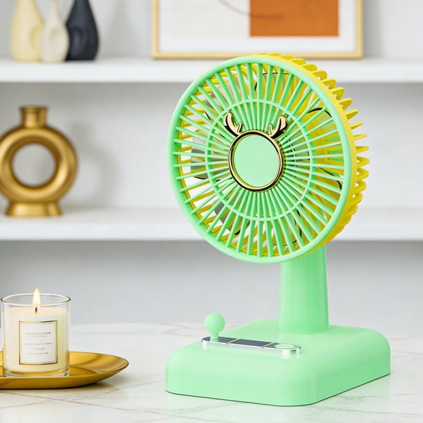 USB Rechargeable Desktop Mini Fan Portable Small Fan For Dorm Students Office Use