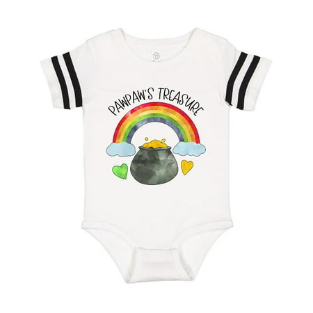

Inktastic Pawpaw s Treasure St. Patrick s Day Rainbow and Gold Gift Baby Boy or Baby Girl Bodysuit