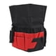 thumbnail image 1 of Bolsa de almacenamiento definitiva para herramientas, organizador de herramientas de jardín con 42 bolsillos y cubo rojo, 1 of 8