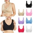 thumbnail image 6 of S-3XL Sport Yoga Bras Seamless Solid Sleep Bra Breathable Outdoor Fitness Crop Tops Lingerie Quick Dry Workout Bralettes, 6 of 10