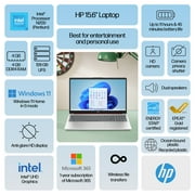 (Open Box) HP 15.6, Intel Processor N200 (Pentium) 4GB RAM, 128GB UFS, Scarlet Red, Windows 11 Home in S Mode, 15-fd0083wm