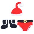 thumbnail image 4 of 1Set Baby Knitted Clothes Xmas Newborn Clothing Infant Photography Prop (Red), 4 of 8