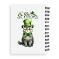 thumbnail image 2 of Happy St. Patrick’s Day British Shorthair with Green Hat Shamrocks Rainbow Spiral Bound Journal Cat Lover Kitten Owner Gifts 5x7in Spiral Notebook - 03007, 2 of 5
