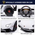 thumbnail image 6 of JoyWheels Lamborghini 12V Electric Ride on Car Toys with MP3,for Kids 3-6 Years,3mph,White, 6 of 10