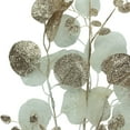 thumbnail image 5 of Northlight Glittered Winter Leaves Artificial Christmas Spray - 32" - White and Gold, 5 of 6