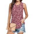 thumbnail image 4 of Women's Summer Tank Tops Pleated Round Neck Sleeveless Tops, 4 of 7