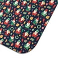 thumbnail image 5 of Dark Blue Christmas Santa and Gnome Pattern Dish Drying Mat for Kitchen 1 Pack, Ultra Absorbent Microfiber Dishes Drainer Mats,16x18in(41x46cm), 5 of 6