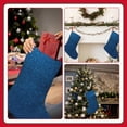 thumbnail image 7 of Lsque Deep Blue Glitter Pattern 18 Inch Christmas Stockings, Festive Holiday Stocking for Christmas Decorations Holiday Decor, 7 of 7