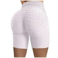 thumbnail image 2 of Viikei Womens Shorts Clearance Shorts for Women Plus Size Women's Shorts Pull on Wrinkled High Waist Hip Stretch Running Fitness Yoga Pants Biker Shorts, 2 of 5