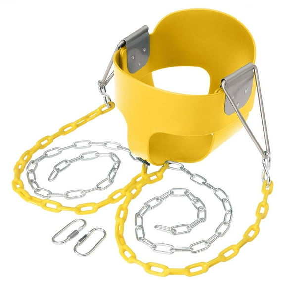 UBesGoo High Bucket Toddler Swing Seat Swing Set Accessories Yellow