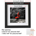 thumbnail image 4 of Flmtop 8-Inch Multifunctional Picture Frames Wall & Tabletop Picture Frames Modern and Simple Style Frames for Pictures, Hanging & Standing Picture Frames Home Art Gallery Photo Display, 4 of 10