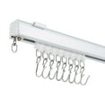 thumbnail image 6 of Miumaeov Metal Ceiling Curtain Track Kit with hooks Corner Connectors Modern Room Divider Ceiling Track Set with Corner Bends Room Dividers Curtain Rail System White, 6 of 14