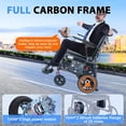 thumbnail image 7 of Electric Wheelchair 26.4lbs Ultra-Light Foldable 300W Dual Motors, 25-Mile Range & LCD Display - Removable Battery, Dual Modes for Travel & Daily Use, 7 of 7