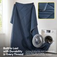 thumbnail image 3 of Cooling Oversized All-Season Reversible Single Comforter - Twin/Twin XL, Navy Blue, 3 of 4