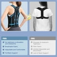 thumbnail image 4 of Brace Posture Corrector for Women and Men, Shoulder Straightener, Adjustable Full Back Support, Upper and Lower Back Pain Relief - Scoliosis, Hunchback, Hump, Thoracic, Spine Corrector,L,Black, 4 of 9