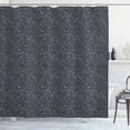 thumbnail image 1 of Ambesonne Nautical Shower Curtain, Coral Shell Seahorse, 69"Wx75"L, Charcoal Grey and White, 1 of 3