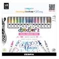 thumbnail image 1 of Conjunto de 18 Marcadores Dual Brush Zebra Pen Doodlerz, Colores Surtidos, 1 of 7
