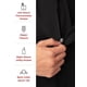 thumbnail image 4 of Chef Coat Chef Works Springfield para hombre, color negro, talla M, 4 of 5