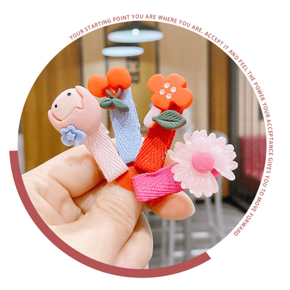 AMERTEER Hair Clips for Girls, 24Pcs Hair Clips for Kids Women, Cute Candy Color Cartoon Design Hair Pins(Mixed color)