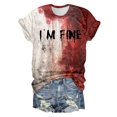 thumbnail image 1 of YDLCAFD Easter Womens Printed Short Sleeve O Neck T Shirt Top Blouse, 1 of 5