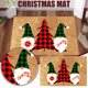 thumbnail image 3 of Tapete Felpudo navideño - Gnome Dwarf Santa Snowman Greeting Welcome Carpet (2) Tmvgtek Libre de BPA, 3 of 8