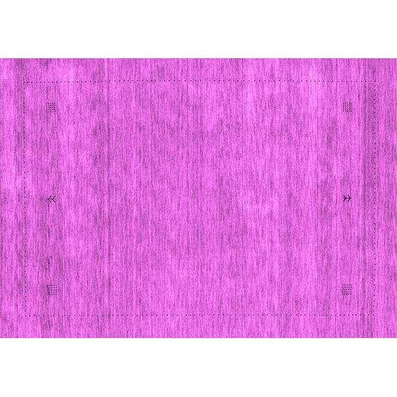 Ahgly Company Indoor Rectangle Abstract Pink Contemporary Area Rugs, 2' x 4'