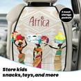 thumbnail image 3 of Uemuo Black African Woman Printed Car Back Seat Protector,2 Pcs Backseat Car Organizer, Kick Mats Back Seat Protector , Back Seat Organizer for Kids, 3 of 8