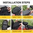 thumbnail image 6 of Honeycomb E-bike Seat Covers Quick Dry Anti Slip Mesh Ventilated Cushion Covers Weatherproof Construction Breathable, 6 of 9