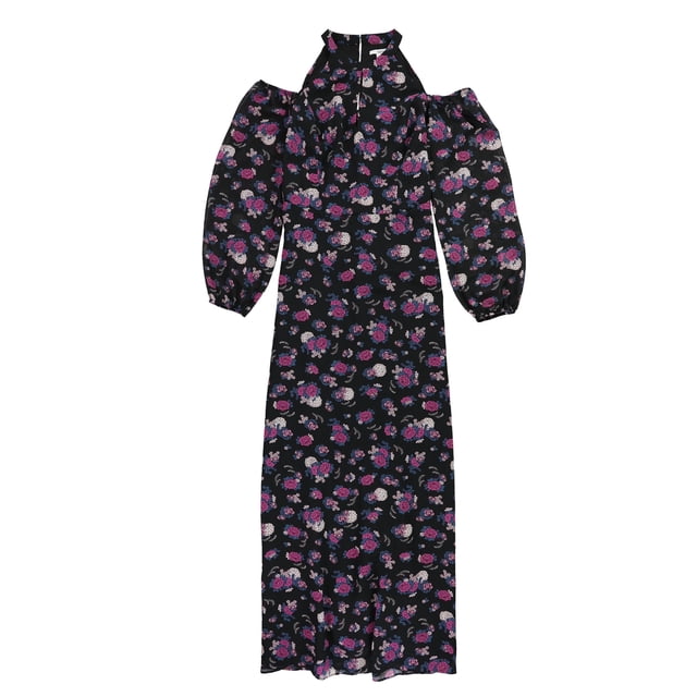 Vestido Maxi negro con hombros descubiertos Bar III para mujer XX-Large
