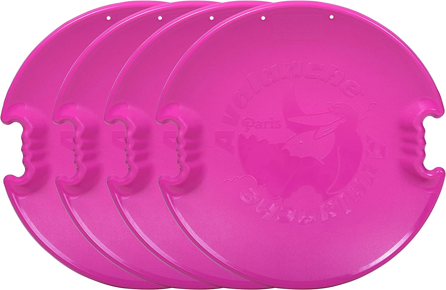 Superio Spiral Snow Saucer Sled, Round 26" Avalanche Circle Plastic