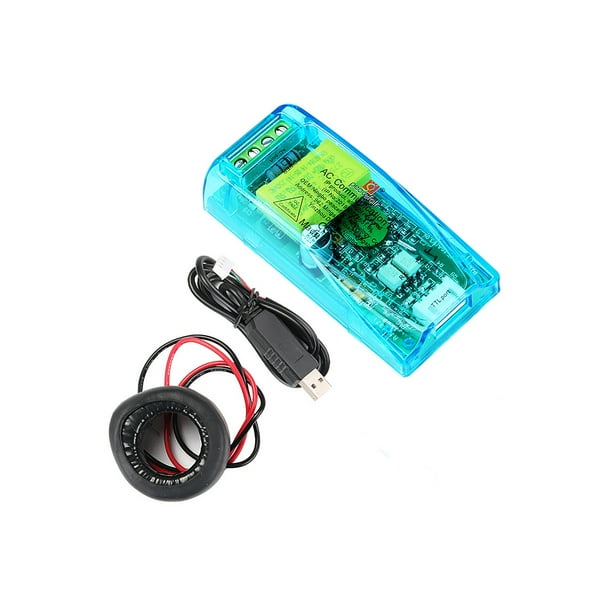 Módulo De Medición De Energía Medidor De Factor De Potencia De Frecuencia De Corriente De Voltaje Ct Cerrado Amperímetro Monofásico De Corriente Alterna Con Cable Adaptador Usb Para Peacefair Advancent TO004788-00