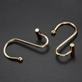 thumbnail image 4 of Anillos de ganchos para cortina de ducha, anillos de cortina de ducha de latón para baño Afortunado Sencillez, 4 of 5