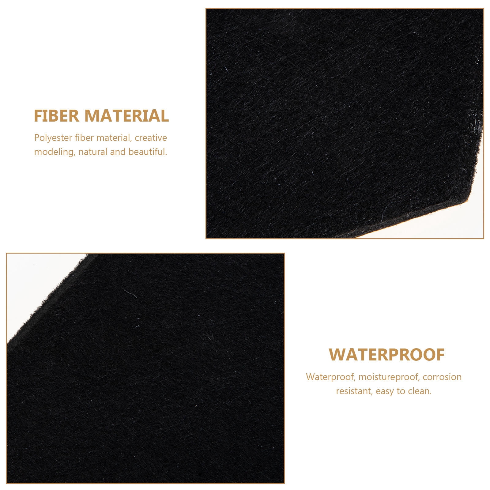 GOOHOCHY Acoustic Self Adhesive Wall Panel Sound Absorbing Boards Polyester Fiber 6Pcs for Ceiling