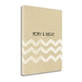 thumbnail image 2 of Tangletown Fine Art Krafty Merry And Bright White Chevron By Linda Woods,  Gallery Wrap Canvas, 2 of 2