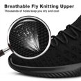 thumbnail image 3 of Feetsit Men's Walking Shoes Lightweight Breathable Mesh Slip On Sneakers Non-Slip Running Shoes for Work Gym Travel All-Day Standing, 3 of 6