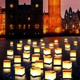 thumbnail image 6 of NOGIS 10 PCS Biodegradable 5.9-Inch Floating Water Candle Chinese Paper Lanterns for Wishing Praying Blessing Wedding Festival Event Party Patio Memorial Pool Side Decoration, 6 of 7