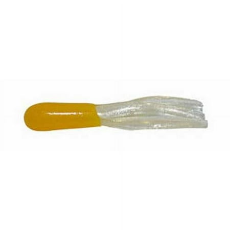 Big Bite Crappie Tubes 1.5' 10ct Yellow/Pearl