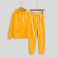 thumbnail image 2 of UJNDER Sport Suit Women Solid and Tracksuit Sweatshirt Hooded Women Suits Sets Pant Suits for Women Yellow XL, 2 of 7