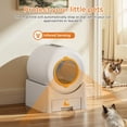 thumbnail image 4 of Flycity Self Cleaning Litter Box, Automatic Litter Box with App Control for Multiple Cats, Safety Sensors, Low Noise, White, 4 of 9