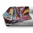 thumbnail image 3 of NYC Soft Flannel Fleece Throw Blanket, Extremely Colorful Night View in Famous Times Square New York Urban Theme Photo, Cozy Plush for Indoor and Outdoor Use, 50" x 70", Multicolor, by Ambesonne, 3 of 6