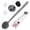Gray, variant on Abaima 3-Pack Silicone Back Scrubber Set with 14" Long Handle, Body and Face Brushes + 2 Hooks - Deep Exfoliating and Lathering Massage Combo for Women Men Home and Travel