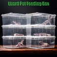 thumbnail image 3 of Professional Plastic Reptile Incubator Spider Frogs Lizard Container Hatching Terrariums Feeding Box Breeding Box(Black 1pcs), 3 of 5