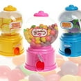 thumbnail image 1 of Mini Candy Gumball Dispenser Vending Machine Coin Money Saving Box Piggy Bank Kids Toy, 1 of 8
