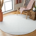 thumbnail image 2 of SAFAVIEH Montauk Nuala Abstract Dots Cotton Area Rug, Light Grey/Ivory, 6' x 6' Round, 2 of 8