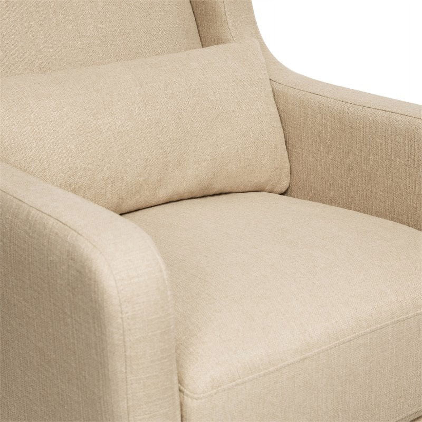 Carter's by DaVinci Adrian Kids Modern Glider Rocking Chair with Storage Ottoman, Khaki